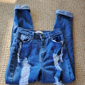 Vibrant M.I.U Women High Rise Ripped Jeans